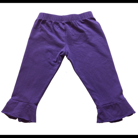 Unicorn Farm Purple Ruffle Leggings - Picture 4 of 5